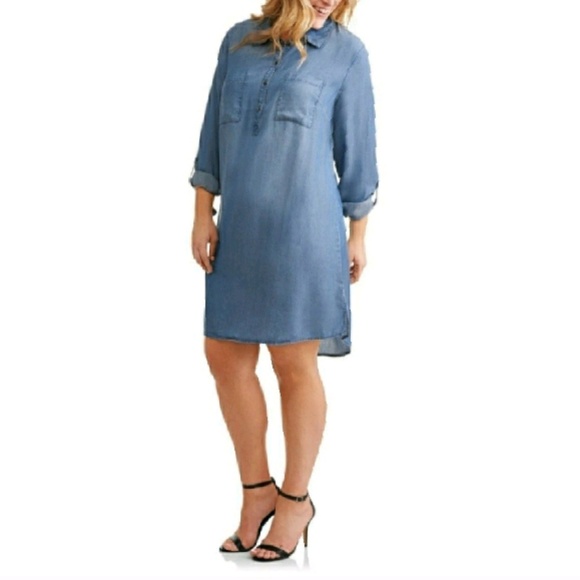 Terra & Sky Dresses & Skirts - ❌️SOLD Chambray Denim Shirt Dress